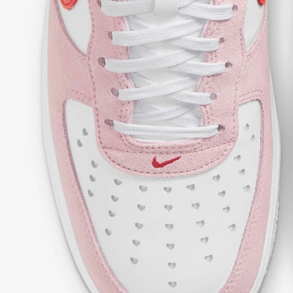 NWT NIB NIKE AIR FORCE 1 ‘07 M 9/W 10.5 TULIP PINK/WHITE/PINK FOAM/UNIVERSTY RED - Picture 2 of 10